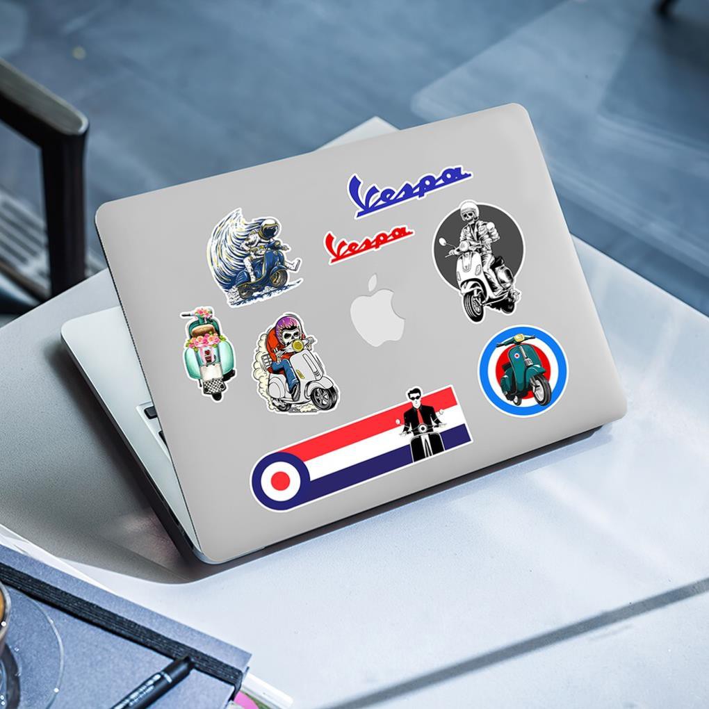 [Set 100+] Sticker Vespa | Dán Nón Bảo Hiêm, Điện Thoại, Laptop, Bình Nước...Chống Nước, Chống Bay Màu