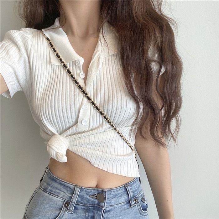 Áo Thun Nữ Tay Ngắn In Hình Phong Cách Hàn Quốc