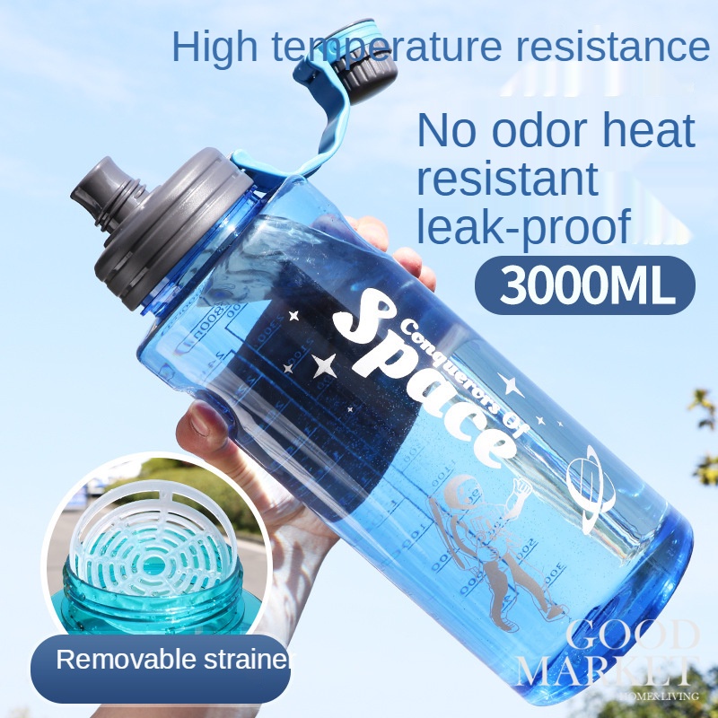 Bình Nước Thể Thao Bằng Nhựa Dung Tích Lớn 1000-3000ML