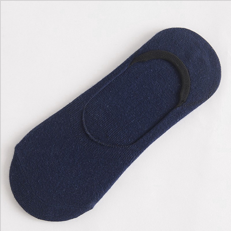 Set 5 Đôi Vớ Thuyền Cotton Chống Trượt Cho Nam