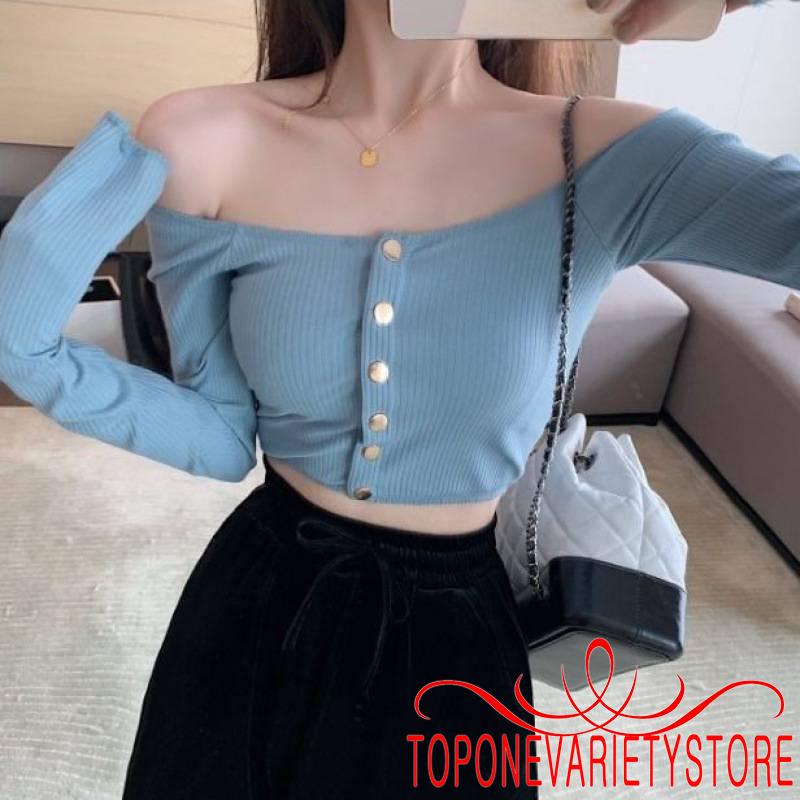 Áo Cardigan Tay Dài Hở Rốn Thời Trang Cho Nữ