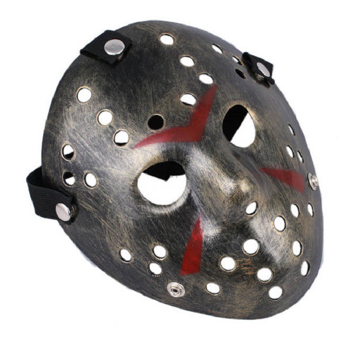 Mặt nạ Jason hóa trang Halloween leegoal Màu Bạc Lỗ tròn-s91
