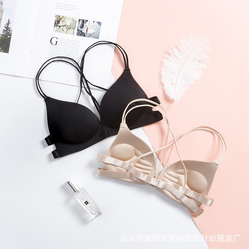Áo Lót Nữ Nâng Ngực - Áo Ngực Nữ 2 dây đan chéo tôn vòng 1 gợi cảm co giãn thoải mái DAN STORE MÃ 6184