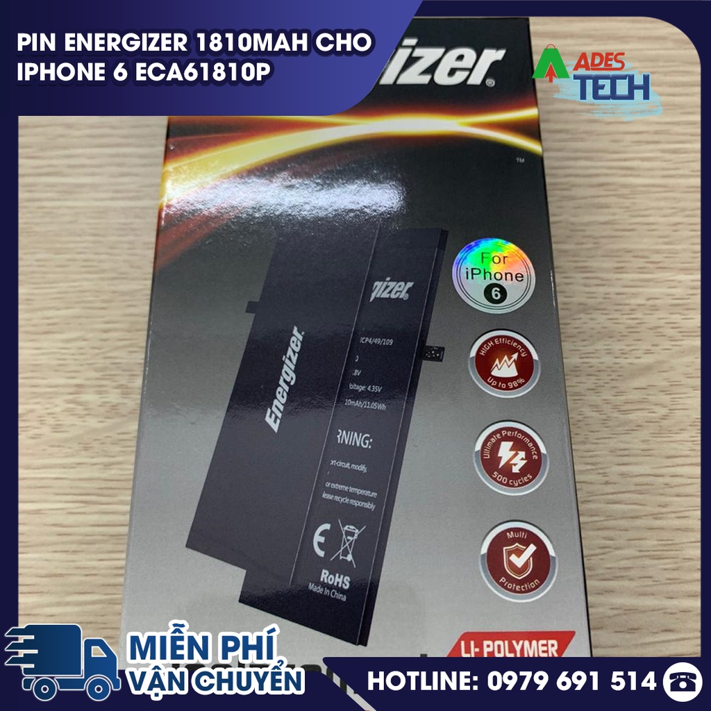 Pin Energizer 1810mAh cho iPhone 6 ECA61810P - BẢO HÀNH 12 THÁNG
