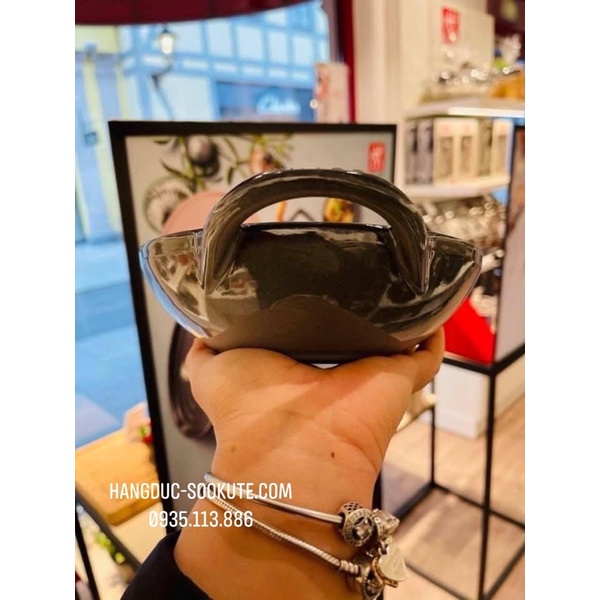 CHẢO GANG STAUB BABY WOK 16CM MÀU GHI
