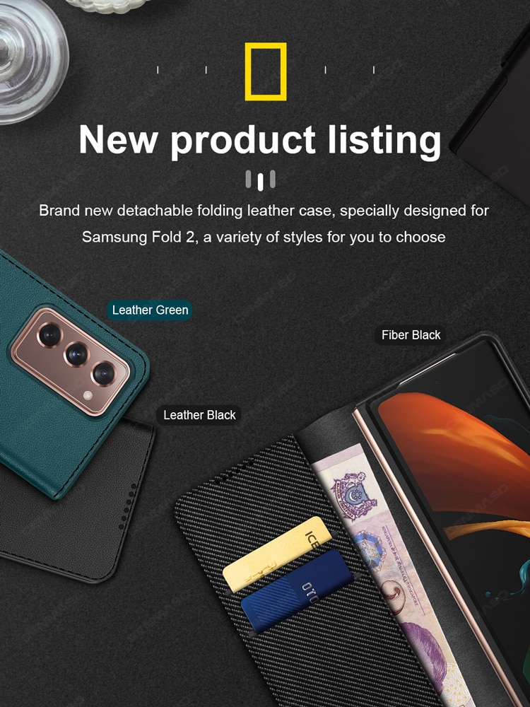 Sang Trọng Bao Da Điện Thoại Nắp Gập Phối Sợi Carbon Cho Samsung Galaxy Z Fold2 Fold 2 Folder 2 5g Ốp | BigBuy360 - bigbuy360.vn