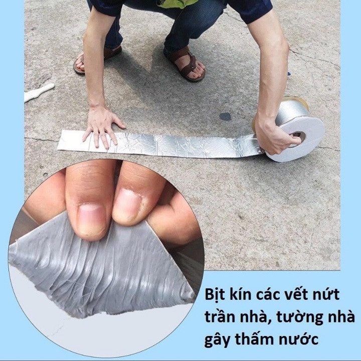 BĂNG KEO SIÊU DÍNH ĐA NĂNG bản 10cm * 5m, Dán được mọi bề mặt gỗ, nhựa, tường ,tôn...