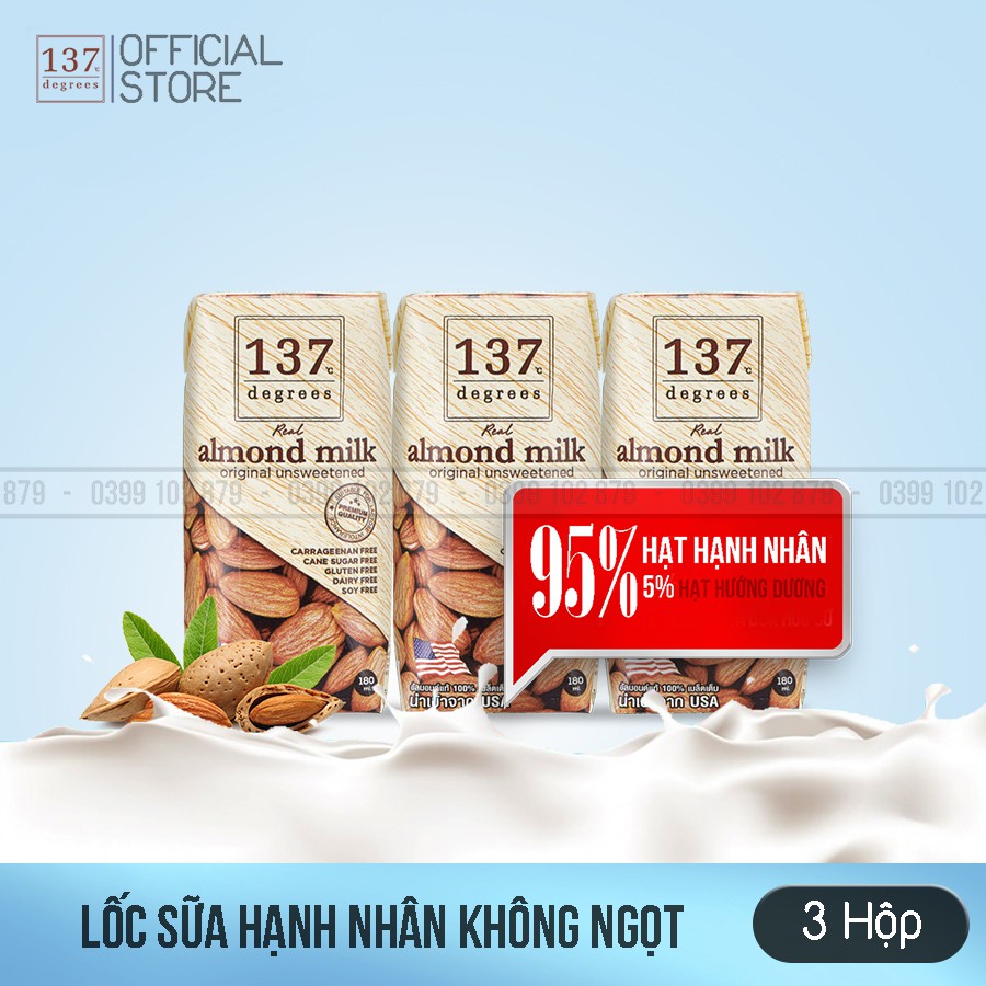 Thùng MIX 4 Vị Sữa Hạt 137 Degrees Thái Lan - 12 Lốc