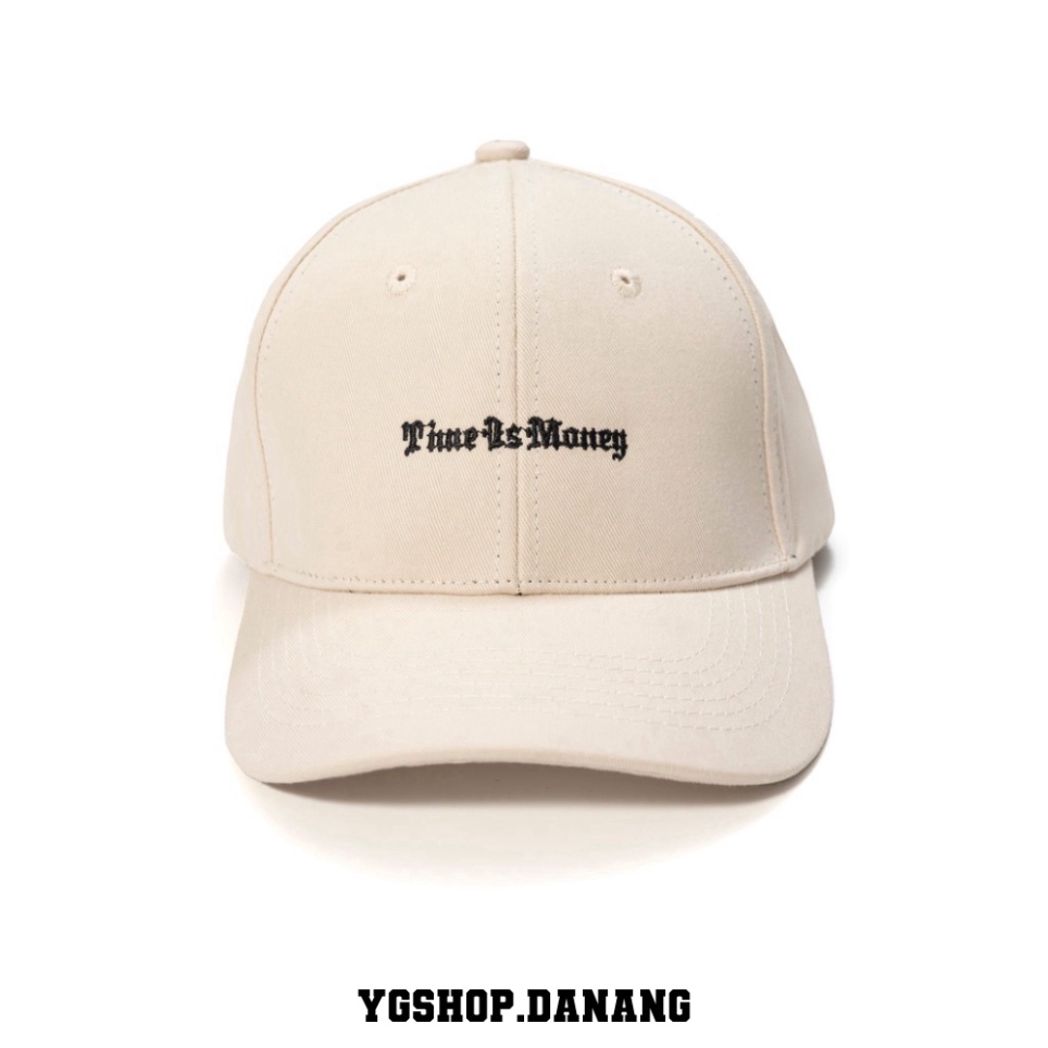Nón Young Green Thêu TIME IS MONEY chất liệu Kaki