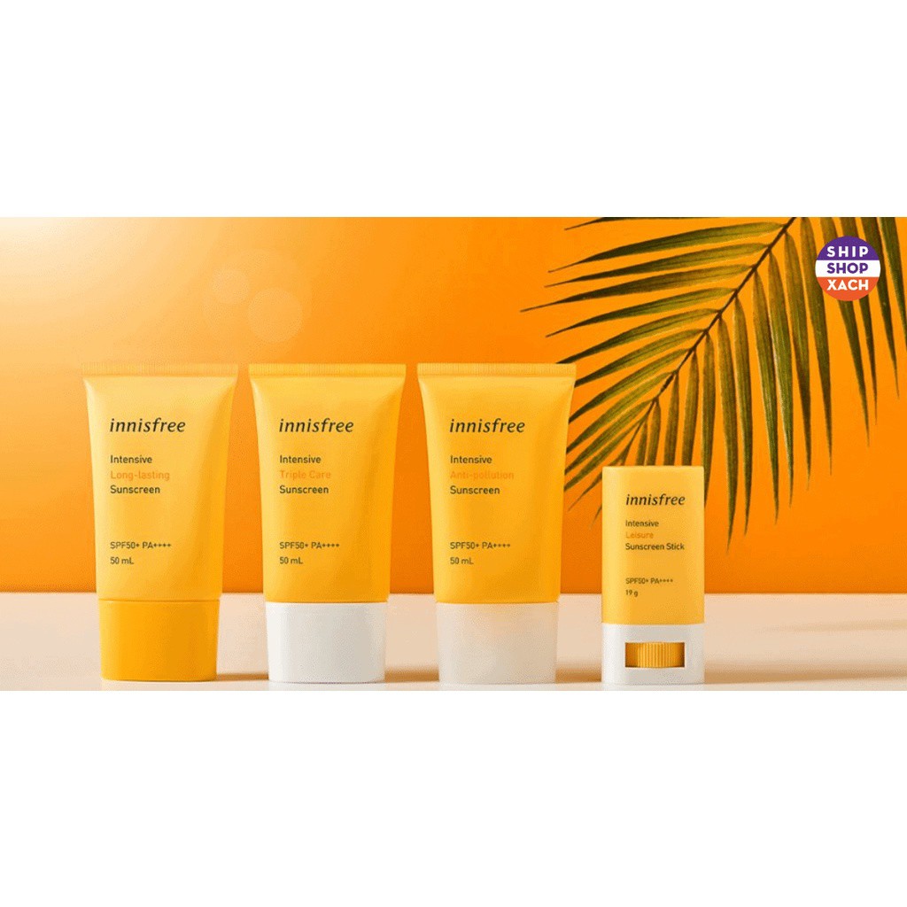 Kem chống nắng ⚡️𝑪𝒉𝒖𝒂̂̉𝒏 𝑪𝒉𝒊́𝒏𝒉 𝑯𝒂̃𝒏𝒈 ⚡️ lâu trôi Innisfree SPF50+ Pa++++ 50ml- Version 2021