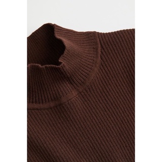 Áo len cổ 3 phân dáng croptop HM auth