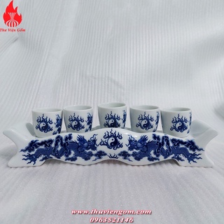 Chén nước thờ bộ kỷ 3-5 chén đồ thờ cúng Bát Tràng