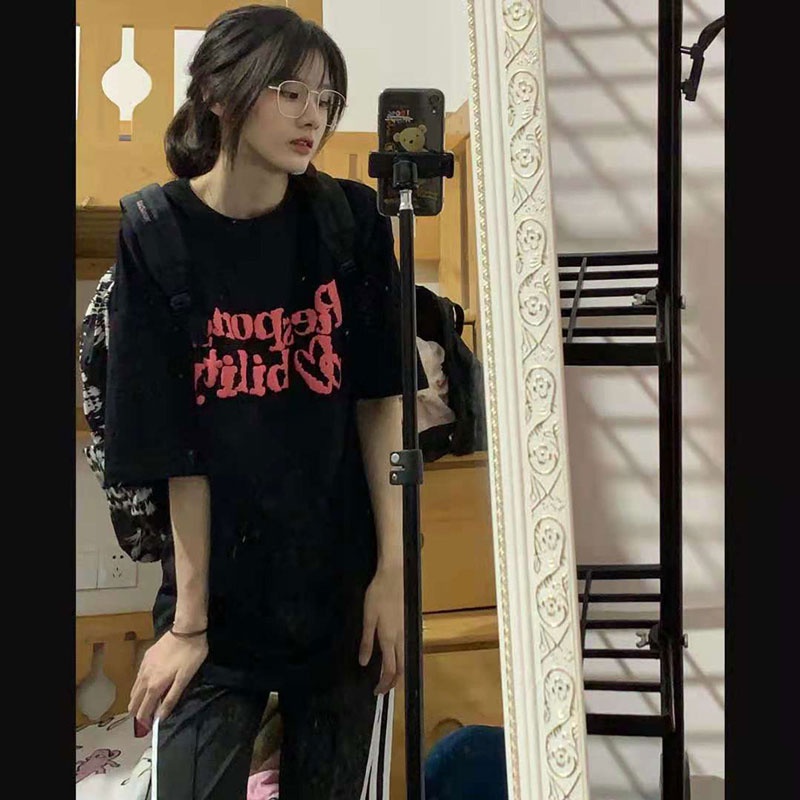 NRVP Áo Thun Tay Ngắn Cổ Tròn Thời Trang Mùa Hè Phong Cách Hàn Quốc 2022 Cho Nam Và Nữ