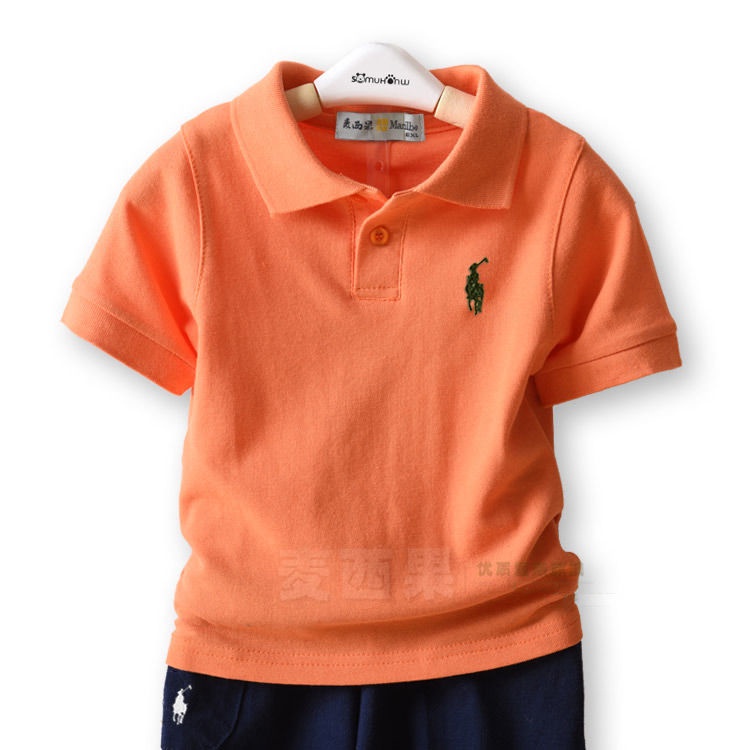Áo Thun Polo Tay Ngắn Màu Sắc Đơn Giản Chất Liệu Cotton Mỏng Cao Cấp Thời Trang Cho Bé