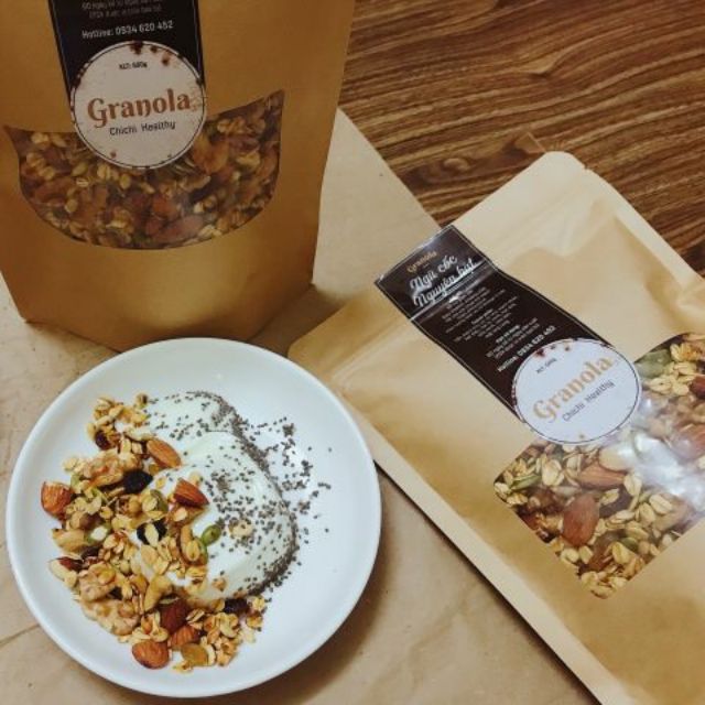 Ngũ cốc Granola nguyên hạt hỗ trợ giảm cân  - gralona