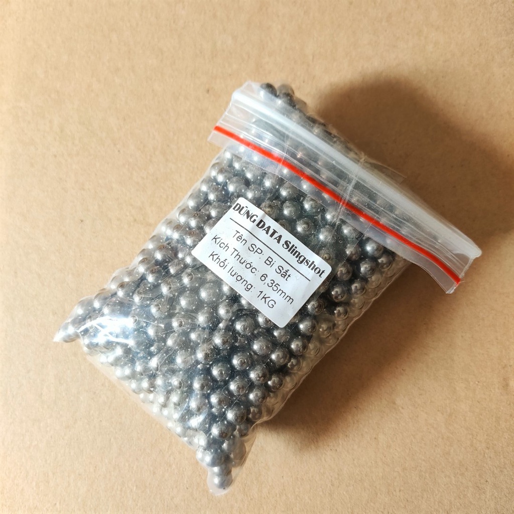 1 KG Bi Sắt 6.35mm - DATA SlingShot