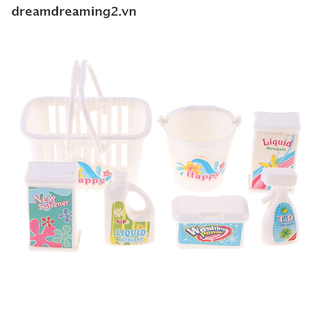 Bộ 7 Quần Áo Giặt Búp Bê Tiện Dụng