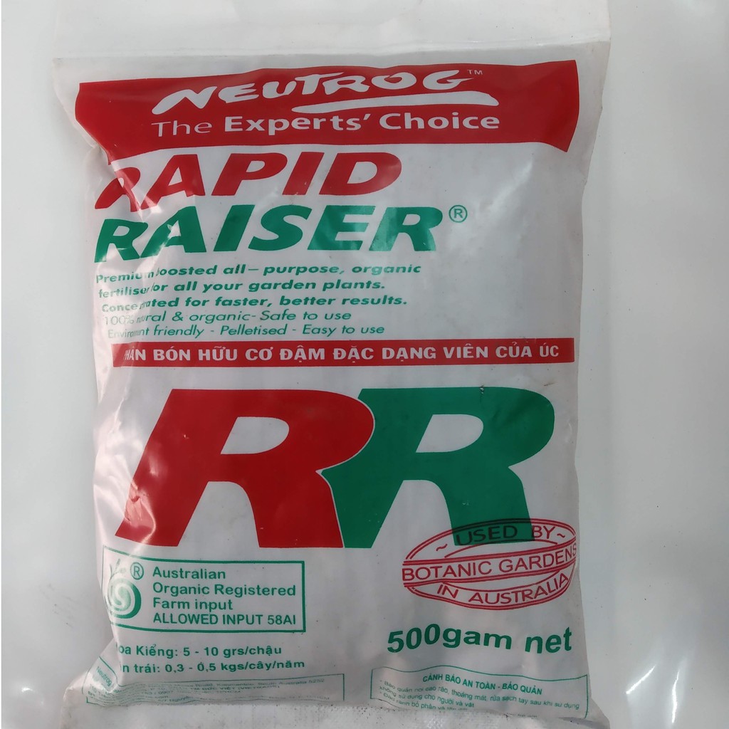 Phân tan chậm hữu cơ RAPID RAISER ( 0.5KG - 1KG) - ÚC