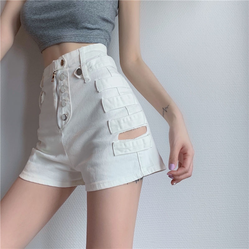 Quần Jean Rách Ống Rộng Lưng Cao Phong Cách Hàn Quốc Thời Trang 2022 Cho Nữ