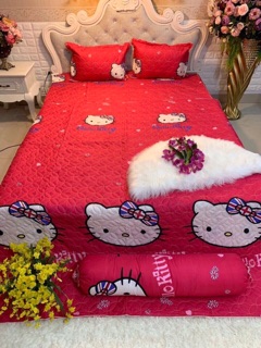 Bộ 5 món hè cotton poly mẫu Hello Kitty