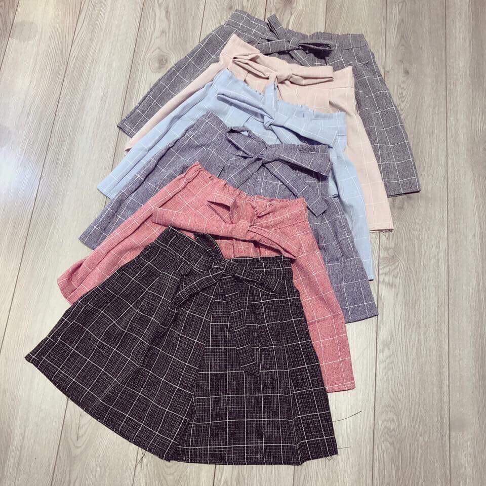 [FREESHIP ĐƠN TỪ 50K] Quần đùi kẻ nơ DPH0503