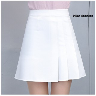 Chân váy xếp li sườn chứ A thiết kế