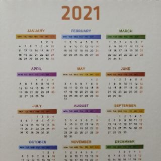 Lịch để bàn chữ A năm 2020