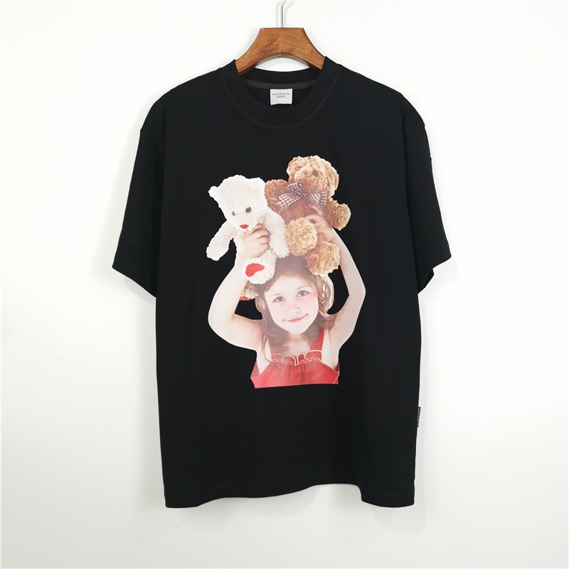 Hàng Bán Chạy Adlv Áo Thun Cotton Tay Ngắn Dáng Rộng In Hình Gấu Teddy Hoạt Hình Thời Trang Dành Cho Nam Và Nữ