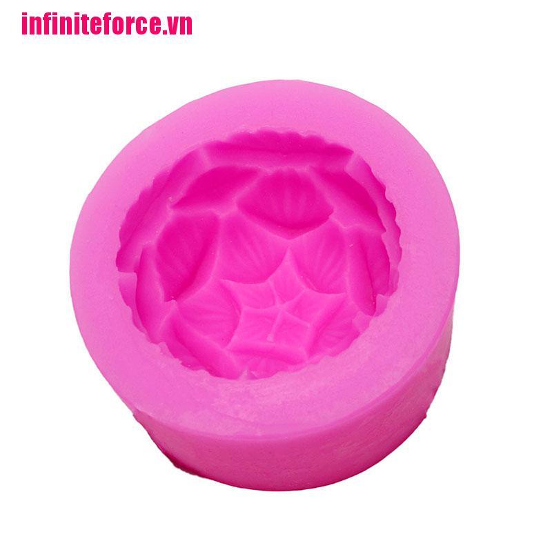 Khuôn Silicon Hình Hoa Sen 3d Làm Nến / Nến Diy