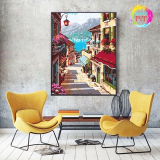 Tranh Tô Màu Theo Số - Tranh Sơn Dầu Số Hóa Hot Trend - Phố Italy