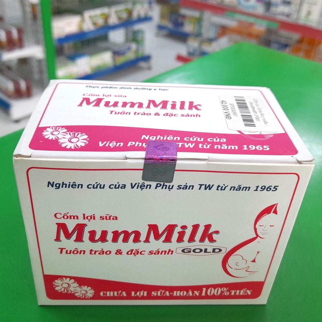 [Chính Hãng] Cốm lợi sữa Mummilk Gold - Sản phẩm của Viện Phụ sản TW từ 1965, Chưa lợi sữa Hoàn 100% tiền (hộp 20 gói)