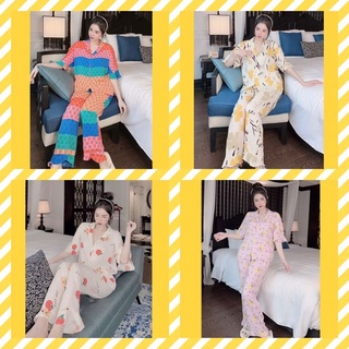 Bộ lụa mango phối tay xoè quần xoè🎀 hỗ trợ miễn phí ship🎀