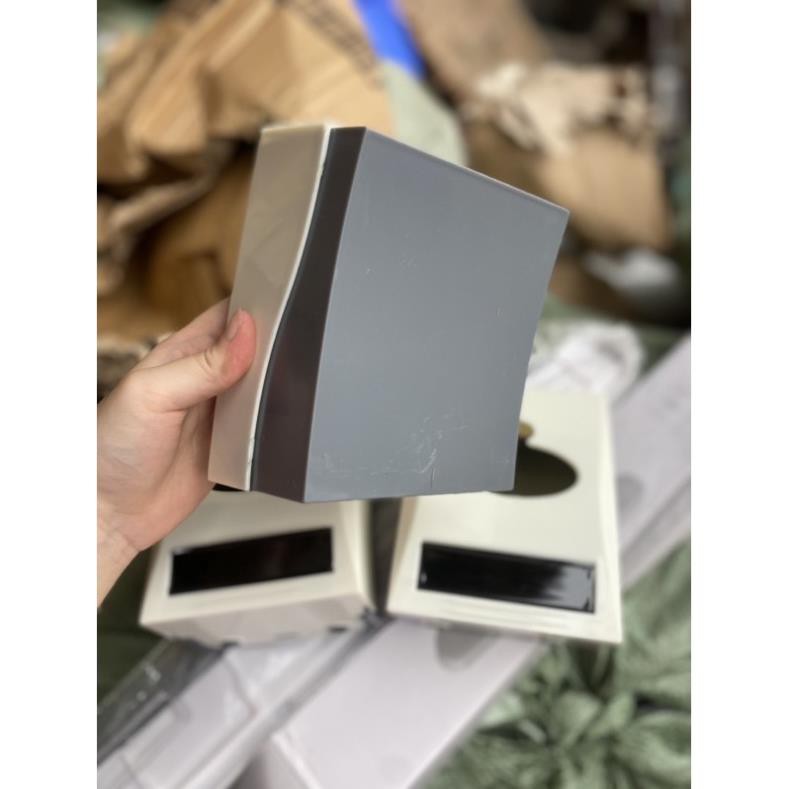 Hộp đựng giấy ăn có ngăn đựng tăm để bàn dùng cho nhà hàng, gia đình cao cấp QHMC