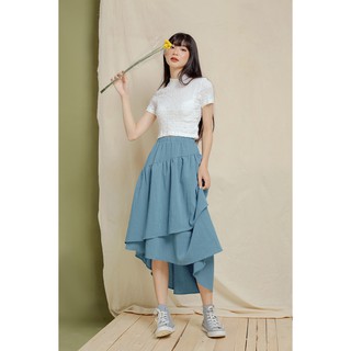 DOTTIE - Chân váy dài bất đối xứng nữ S0049