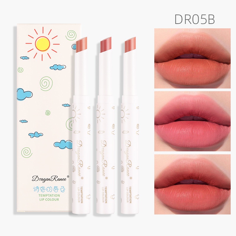 Set 3 Son Môi Chất Nhung Lì Lâu Trôi Chống Thấm Nước Dưỡng Ẩm