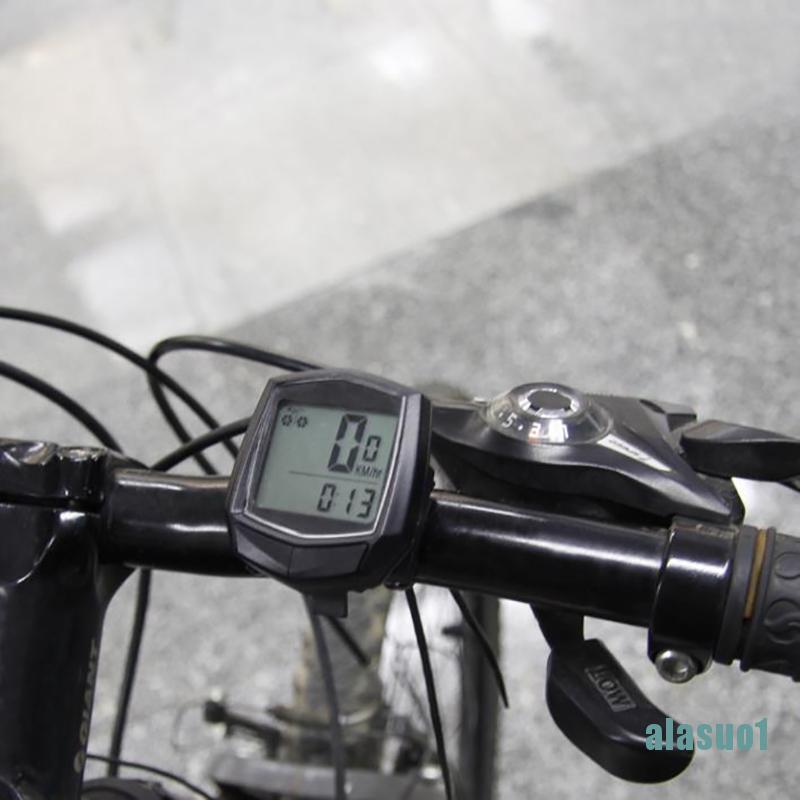 [alasuo1]Bike Waterproof Wired Multifunctional Bicycle LCD Computer Speedometer Cycling