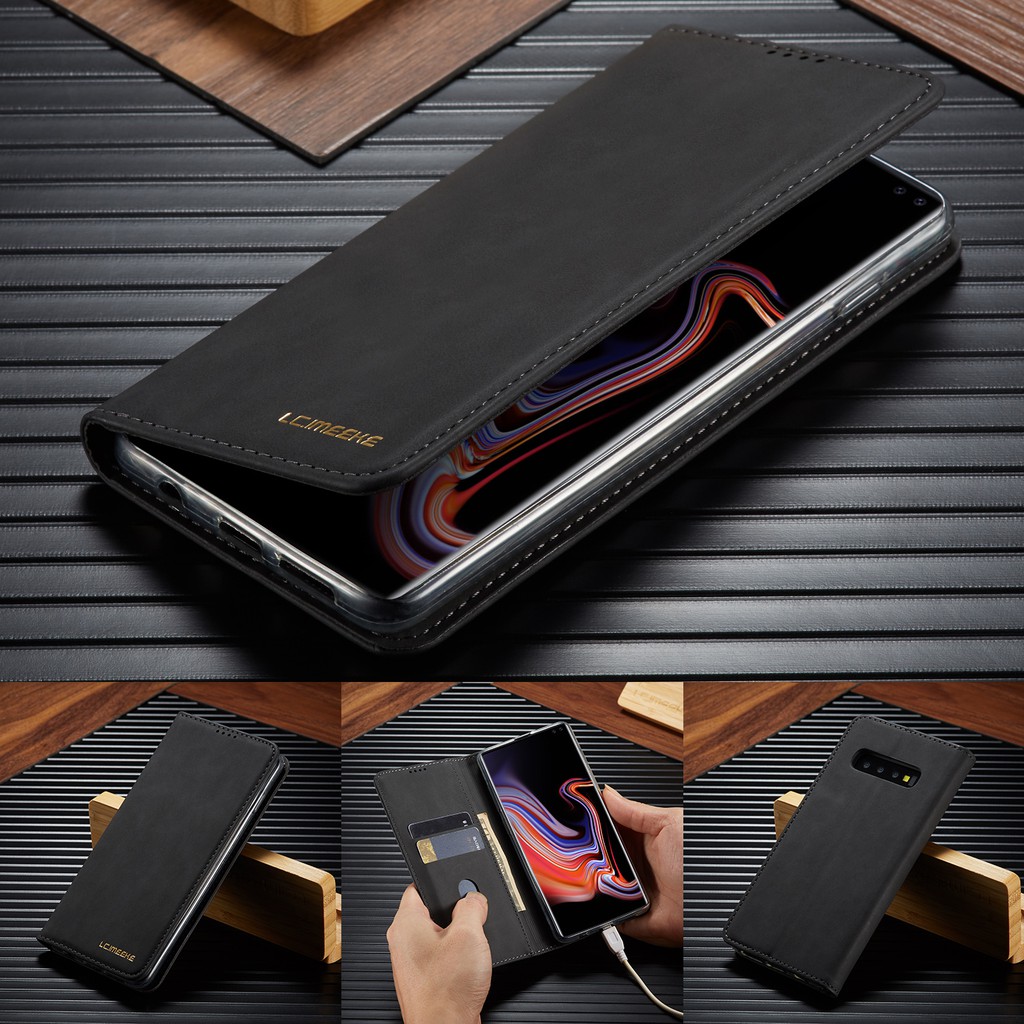 SAMSUNG GALAXY S10 S9 S8 PLUS S10E LC. 002 Bao da điện thoại sang trọng cho