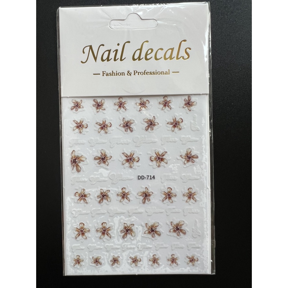 Sticker  mẫu hoa cao cấp dán móng tay nail