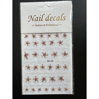 sticker mẫu DD 714 dán móng tay nail