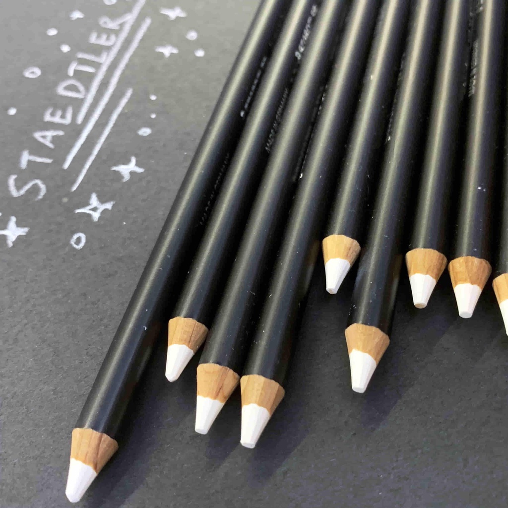 Bút Chì Trắng STAEDTLER Viết Trên Đa Chất Liệu - Chì Đức-Lumocolour Permanent