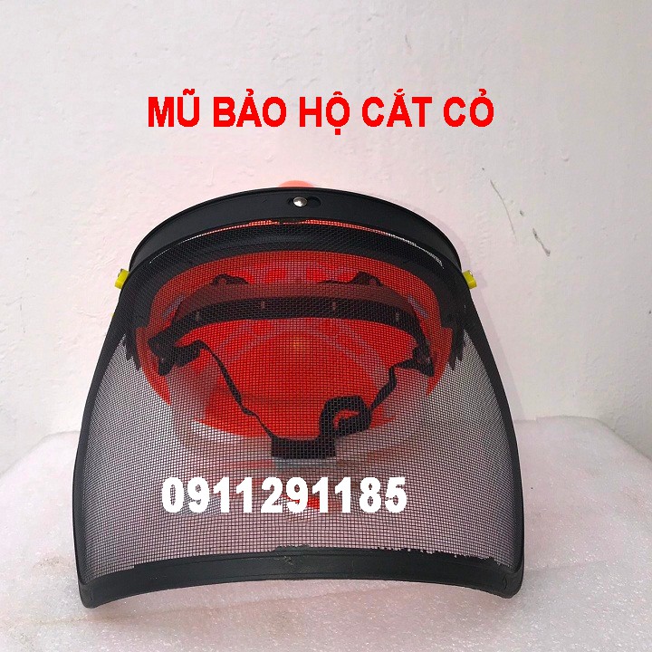 MŨ NÓN BẢO HỘ CÓ KÍNH CHUYÊN DÙNG PHÁT CỎ - XỊT THUỐC - MÀI CẮT - NPCL 5