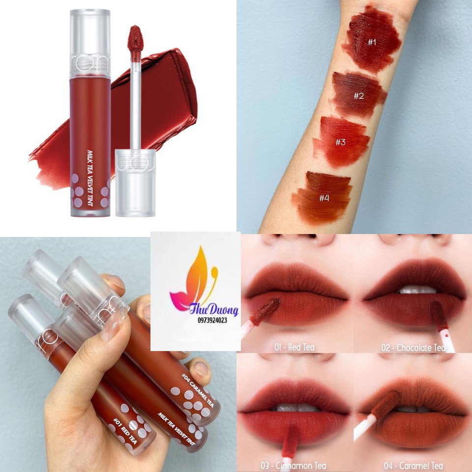 [HOT NEW] Son Kem Lì, Mịn Mượt Như Nhung Romand Milk Tea Velvet Tint 4.4g