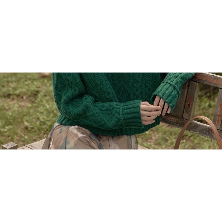 Áo Sweater Dệt Kim Cổ Tròn Dáng Rộng Thời Trang Mùa Đông 2022 Mới