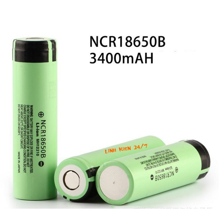 Pin Sạc Panasonic 18650 3.7V NCR18650B 3400mah