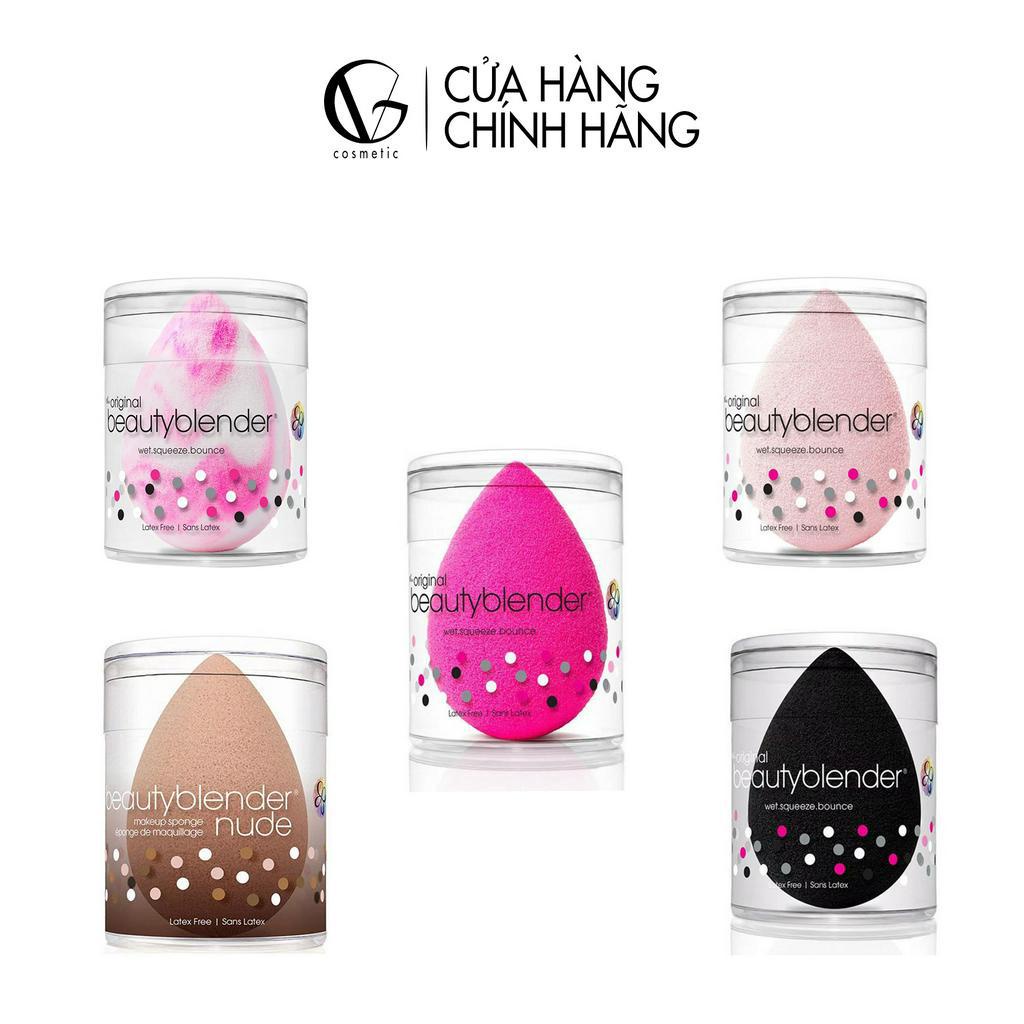 Bông mút trang điểm Beautybleder dễ tán mềm mịn hình giọt nước có hộp đựng