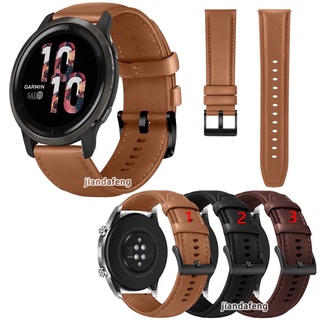 Dây Đeo Bằng Da Thật Cho Đồng Hồ Thông Minh Garmin Venu 2 Plus 43mm 45mm