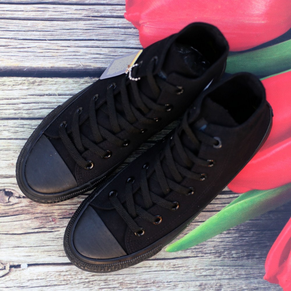 Giày Sneaker Chuck 2 Full Đen Nam Cổ Cao ZRF | BigBuy360 - bigbuy360.vn