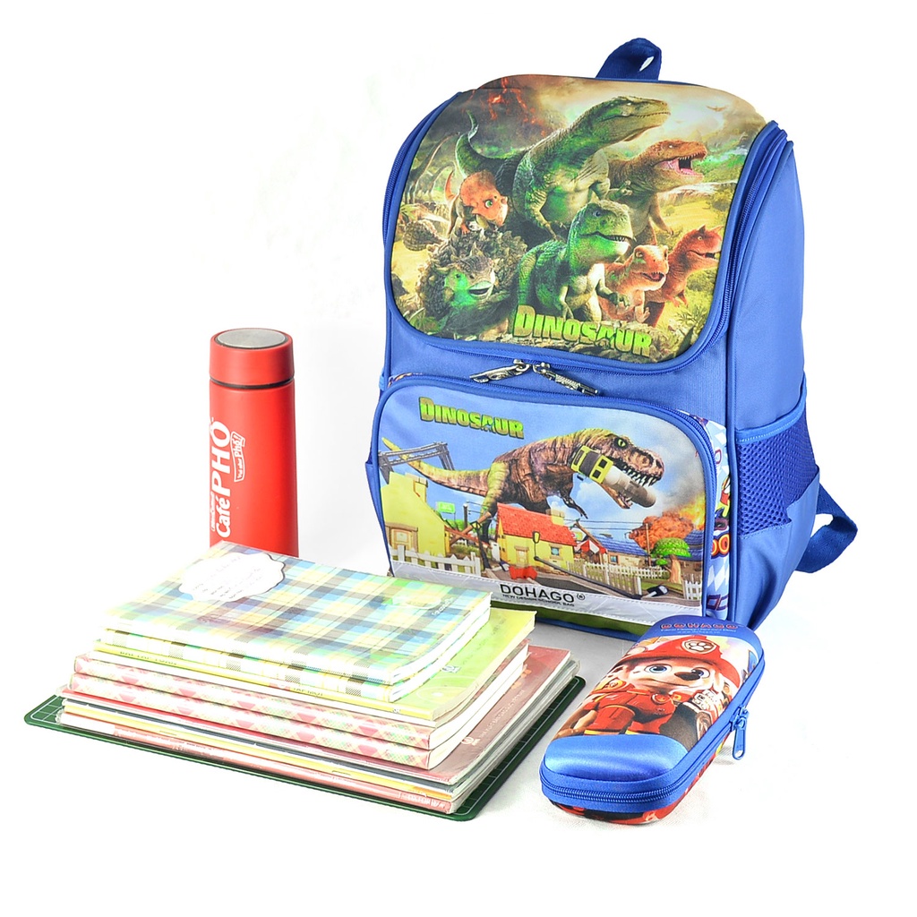 Balo chống gù học sinh tiểu học cấp 1 HINTAS  cho bé trai và bé gái lớp 2-5 BLCG 103