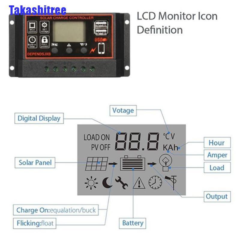 Bộ Điều Khiển Sạc Pin Năng Lượng Mặt Trời 10a-60a Mpt 12v / 24v