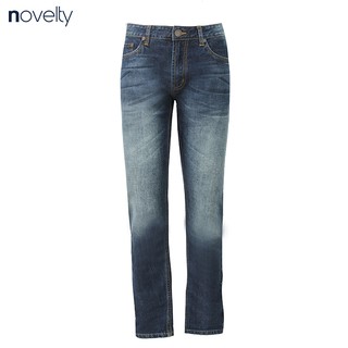 Quần Jeans nam Novelty ống wash xanh NQJMMTNCSI1701170